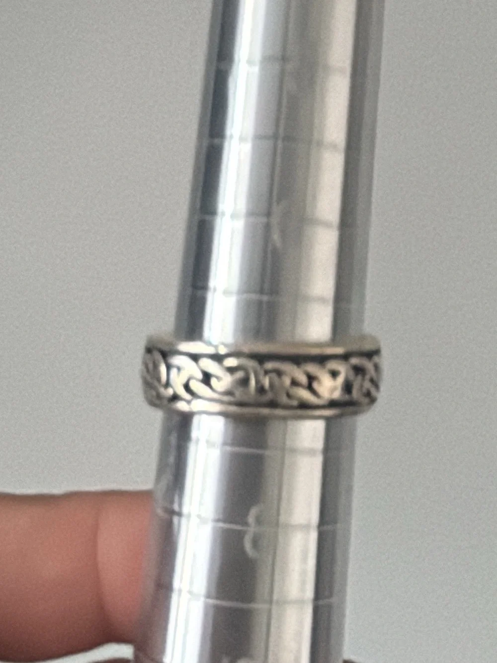 Vintage Sterling Silver Eternity Celtic Design Ring